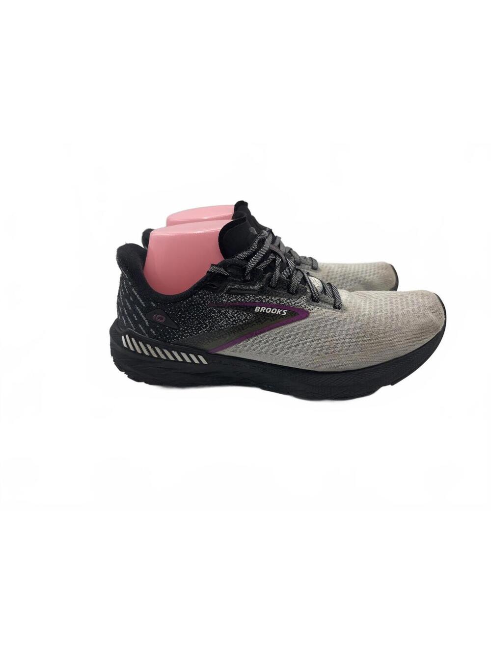 Brooks Launch GTS 10 Womens Running Shoes Black Violet Athletic Sneaker Size 9 M
